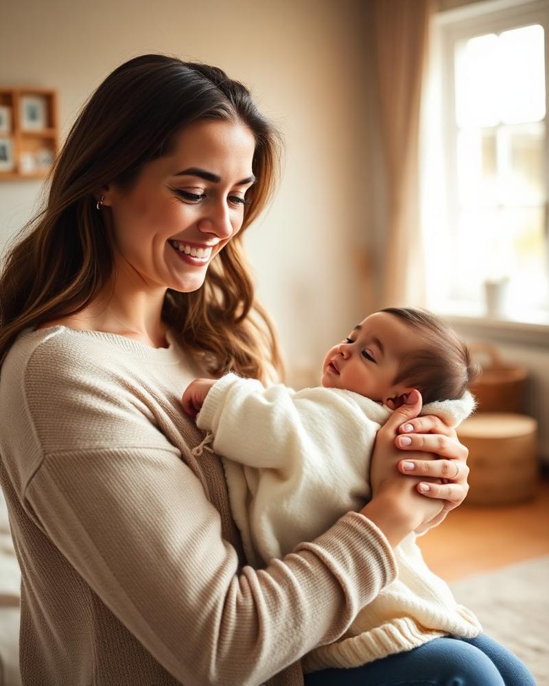 Maman avec son nouveau-né